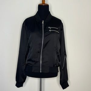 SUPERDOWN Black Bomber Jacket S